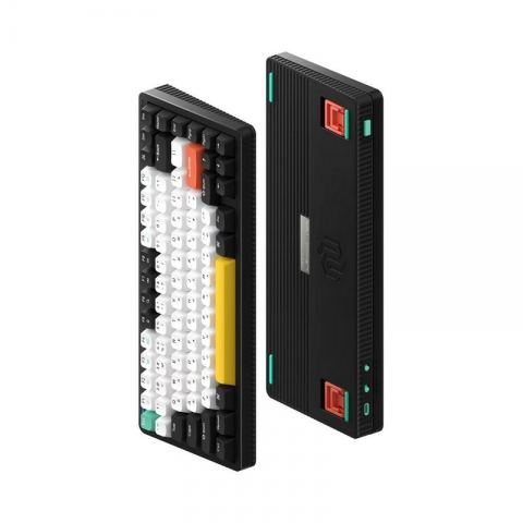 Беспроводная механическая клавиатура Nuphy Halo75, 83 клавиши, RGB подсветка, Baby Raccoon, Black