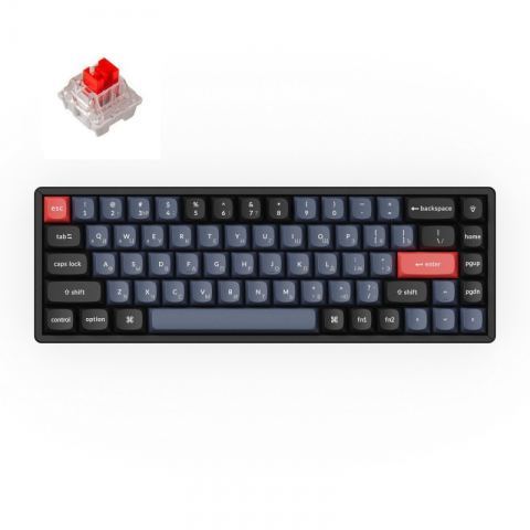 Беспроводная механическая клавиатура QMK Keychron K6 Pro, 68 клавиш, Hot-Swap, Red Switch