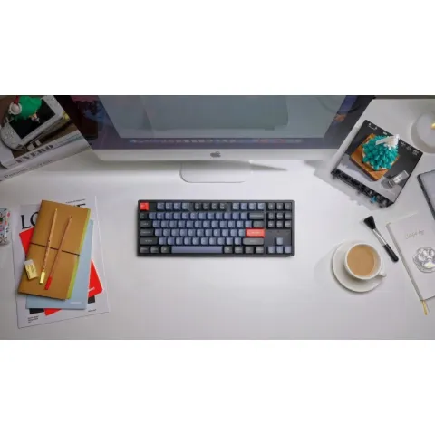 Беспроводная механическая клавиатура QMK Keychron K8 Pro, 87 клавиш, Hot-Swap, Gateron G pro Brown Switch