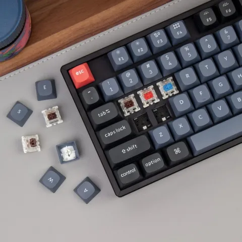 Беспроводная механическая клавиатура QMK Keychron K8 Pro, 87 клавиш, Hot-Swap, Gateron G pro Brown Switch