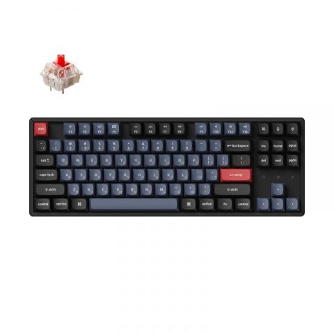 Беспроводная механическая клавиатура QMK Keychron K8 Pro, 87 клавиш, Hot-Swap, Gateron G pro Red Switch