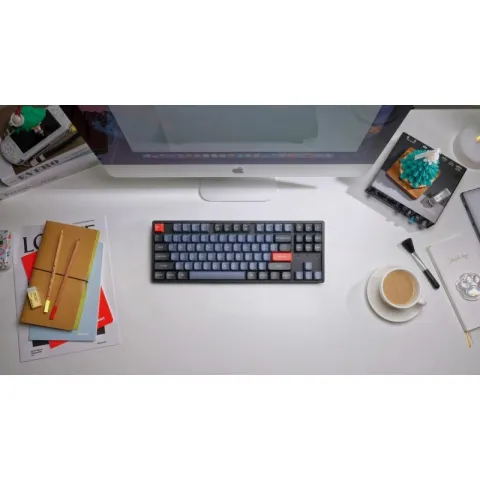 Беспроводная механическая клавиатура QMK Keychron K8 Pro, 87 клавиш, Hot-Swap, Gateron G pro Red Switch