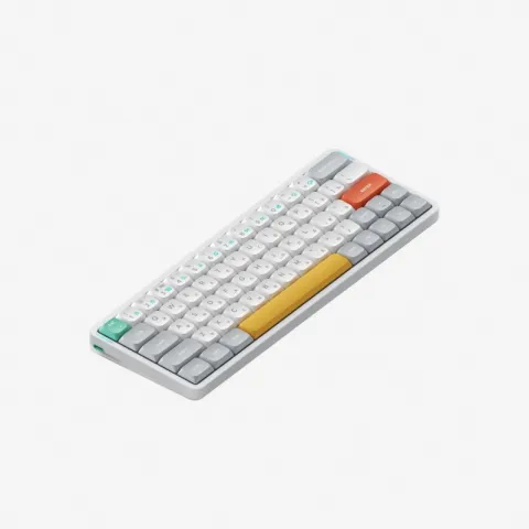 Беспроводная механическая клавиатура QMK Nuphy AIR60v2, 64 клавиши, RGB подсветка, Blue Switch