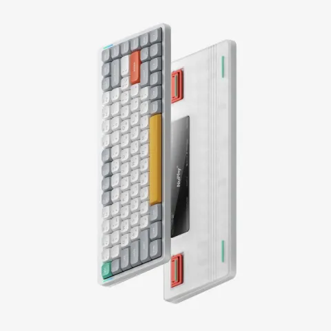 Беспроводная механическая клавиатура QMK Nuphy AIR75v2 Ionic White, RGB, Hot Swap, Blue Switch