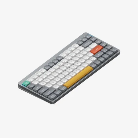 Беспроводная механическая клавиатура QMK Nuphy AIR75v2 Lunar Gray, RGB, Hot Swap, Brown Switch