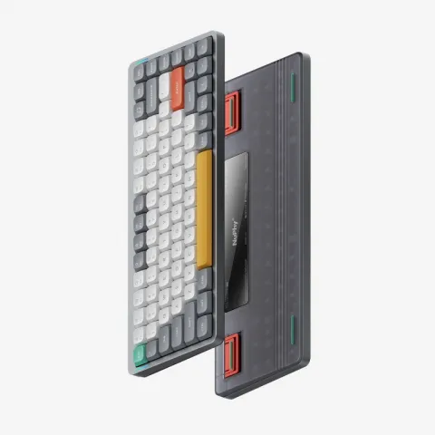 Беспроводная механическая клавиатура QMK Nuphy AIR75v2 Lunar Gray, RGB, Hot Swap, Brown Switch