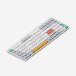 Беспроводная механическая клавиатура QMK Nuphy AIR96v2 Ionic White (EN), RGB, Hot Swap, Aloe Switch