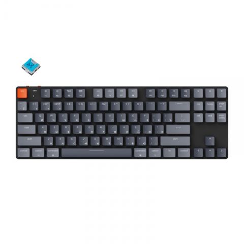 Беспроводная механическая ультратонкая клавиатура Keychron K1SE, TKL, RGB подсветка, Blue Switch