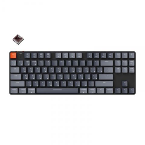 Беспроводная механическая ультратонкая клавиатура Keychron K1SE, TKL, RGB подсветка, Brown Switch