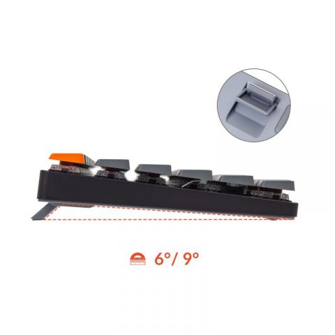 Беспроводная механическая ультратонкая клавиатура Keychron K1SE, TKL, RGB подсветка, Brown Switch