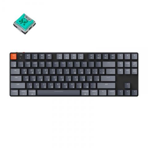Беспроводная механическая ультратонкая клавиатура Keychron K1SE, TKL, RGB подсветка, Mint Switch