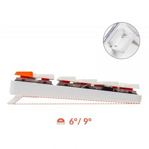 Беспроводная механическая ультратонкая клавиатура Keychron K3, 84 клавиши, без подсветки, Gateron Red Switch (K3-K1)