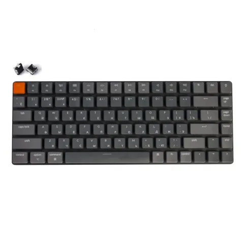 Беспроводная механическая ультратонкая клавиатура Keychron K3, 84 клавиши, RGB подсветка, Black Switch