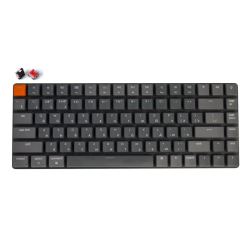 Беспроводная механическая ультратонкая клавиатура Keychron K3, 84 клавиши, RGB подсветка, Red Switch