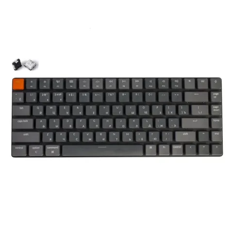 Беспроводная механическая ультратонкая клавиатура Keychron K3, 84 клавиши, RGB подсветка, White Switch