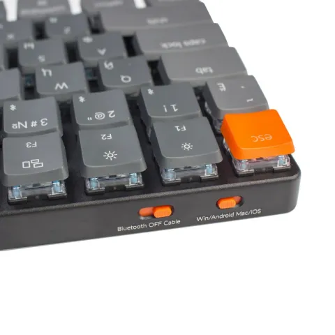 Беспроводная механическая ультратонкая клавиатура Keychron K3, 84 клавиши, RGB подсветка, White Switch