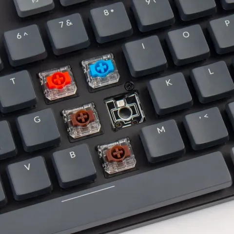 Беспроводная механическая ультратонкая клавиатура Keychron K5SE, Full Size, RGB подсветка, Brown Switch