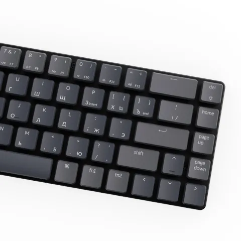 Беспроводная механическая ультратонкая клавиатура Keychron K7, 68 клавиш, White LED подсветка, Red Switch