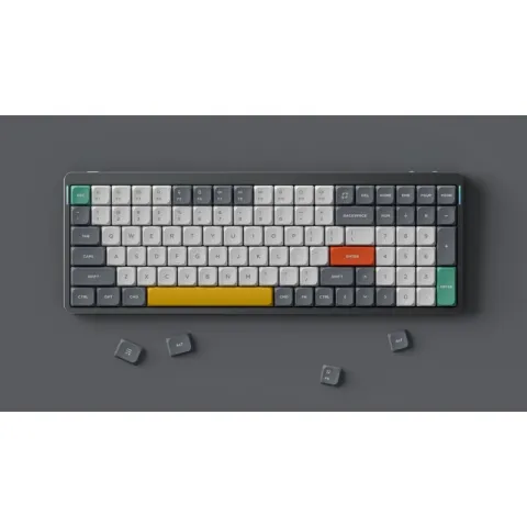 Беспроводная механическая ультратонкая клавиатура Nuphy AIR96 (Grey), 96 клавиш, RGB подсветка, Brown Switch