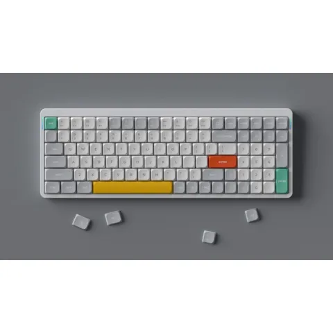 Беспроводная механическая ультратонкая клавиатура Nuphy AIR96 (White), 96 клавиш, RGB подсветка, Blue Switch