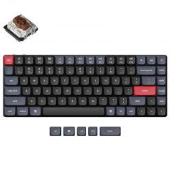 Беспроводная механическая ультратонкая клавиатура QMK Keychron K3 Pro, 84 клавиши, RGB-подсветка, Gateron Brown Switch
