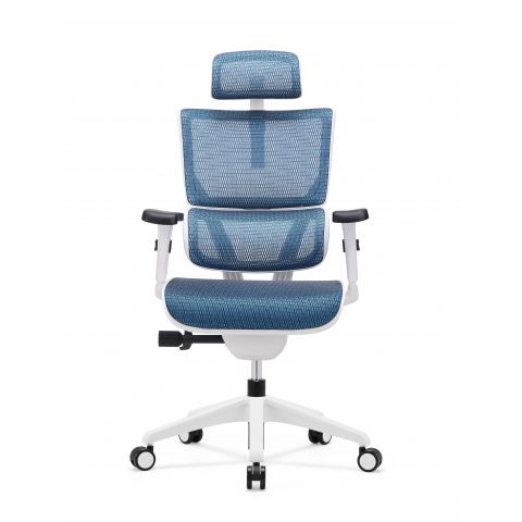 Кресло Expert VISION VIM01-W-Т-04 (каркас белый / сетка голубая)