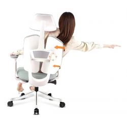 Кресло Falto Orto Bionic A92-2W Fabrik-WH-Red (каркас светлый/ткань red)