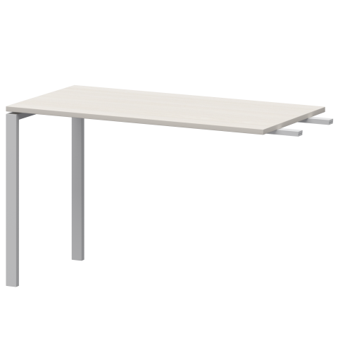 Бриф-приставка на металлокаркасе АМ-120.60 Ясень шимо/Белый 1200x600x760 Арго-М