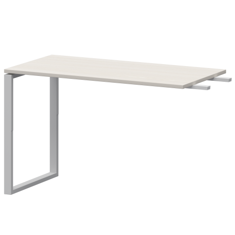 Бриф-приставка на металлокаркасе АМ.О-120.60 Ясень шимо/Белый 1200x600x760 Арго-М