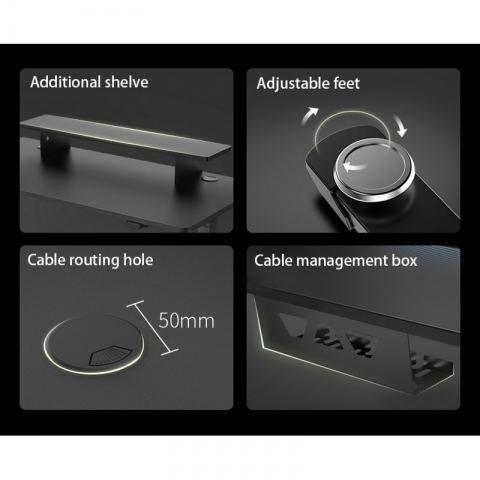 Игровой стол c электрической регулировкой EUREKA ERK-SM55-B