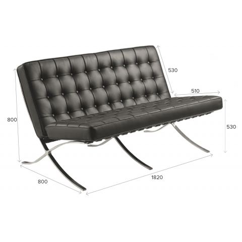 Диван Everprof Barcelona-3 Экокожа Черный