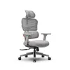 Эргономичное компьютерное кресло FoxGear NETZ модель XO - office edition, серый