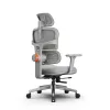 Эргономичное компьютерное кресло FoxGear NETZ модель XO - office edition, серый