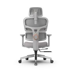 Эргономичное компьютерное кресло FoxGear NETZ модель XO - office edition, серый