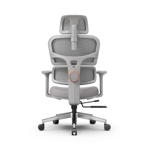 Эргономичное компьютерное кресло FoxGear NETZ модель XO - office edition, серый