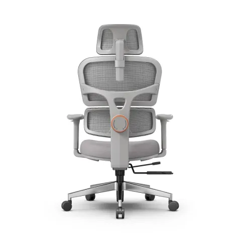 Эргономичное компьютерное кресло FoxGear NETZ модель XO - office edition, серый
