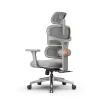 Эргономичное компьютерное кресло FoxGear NETZ модель XO - office edition, серый