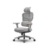 Эргономичное компьютерное кресло FoxGear NETZ модель XO - office edition, серый