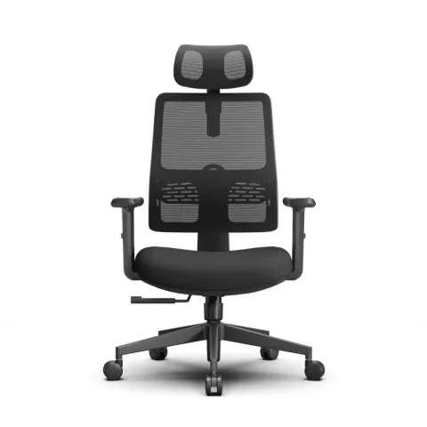Эргономичное компьютерное кресло FoxGear NETZ One, DGBK, чёрный