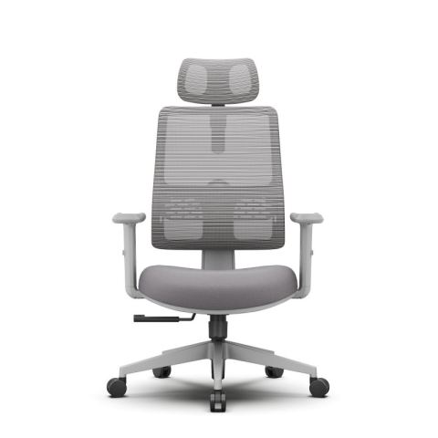 Эргономичное компьютерное кресло FoxGear NETZ One, DGGY, серый