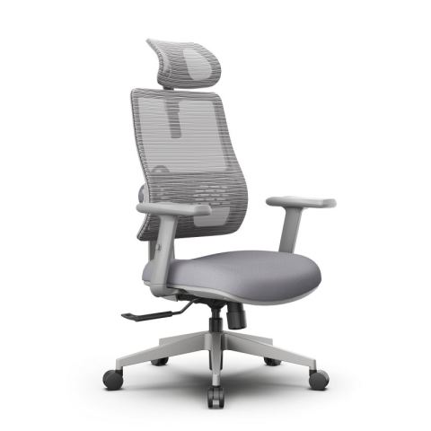 Эргономичное компьютерное кресло FoxGear NETZ One, DGGY, серый