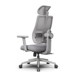 Эргономичное компьютерное кресло FoxGear NETZ One, DGGY, серый