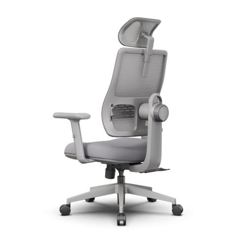 Эргономичное компьютерное кресло FoxGear NETZ One, DGGY, серый