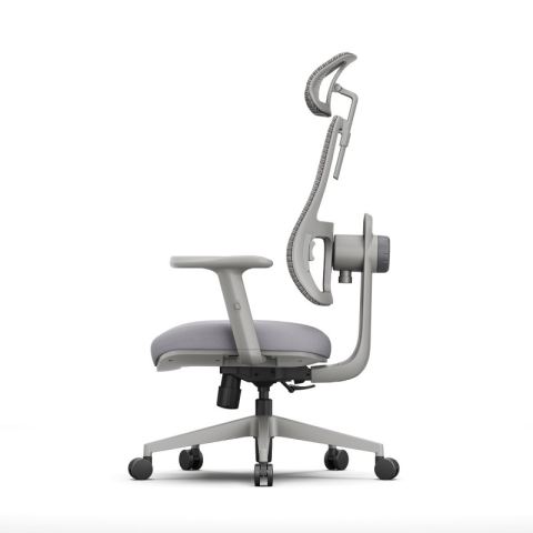 Эргономичное компьютерное кресло FoxGear NETZ One, DGGY, серый