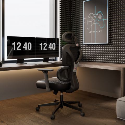 Эргономичное кресло Eureka Norn, Grey