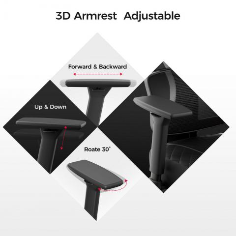 Эргономичное кресло Eureka Norn, Grey