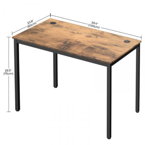 Стол письменный EUREKA ERK-CD-039VP с шириной 99 см, Vintage Brown