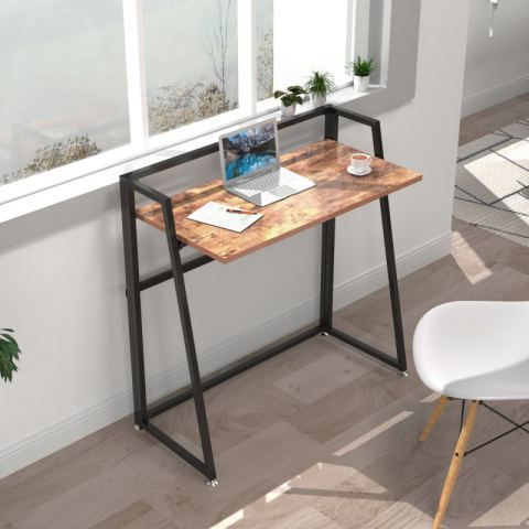 Складной письменный стол (для компьютера) EUREKA ERK-FD-03VP с шириной 84 см, Vintage Brown