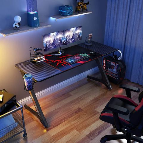 Стол для компьютера (для геймеров) Eureka ERK-TN-Z60-BK