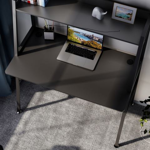 Стол письменный EUREKA ERK-LD-43B с шириной 109 см, Black